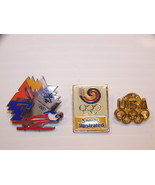 MIXED LOT OF HAT PINS - SALT LAKE 2002 OLYMPICS USA SPORTS ILLUSTRATED - $17.97