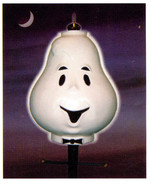 Halloween Outdoor Ghost Face Lamppost Lightpost Cover  Lampshade Yard De... - £175.85 GBP