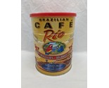 **EMPTY TIN* Brazilian Cafe Rio Gourmet Roast Ground Coffee Tin 5&quot; X 6 1/2&quot; - £47.36 GBP