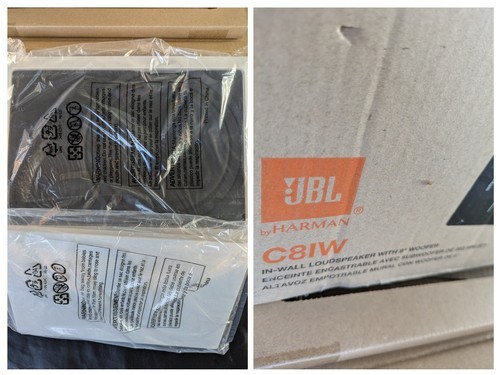 JBL Harman C-8IW IN Soffitto Muro 2 Vie Architettonico Cassa 8 IN Bianco... - $220.54