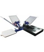 DIY Material 3 Color 1 Station Silk Screen Printing Kit Machine with Fla... - $1,347.93 CAD