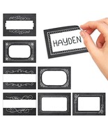 Black &amp; White Chalk Name Tag Stickers | Set of 56 | Classroom Supplies - $16.28 CAD