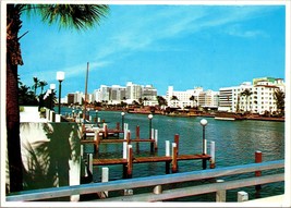 Indian Creek from Bridge at 41st Street Miami Beach FL Postcard PC22 - £3.92 GBP