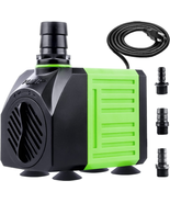 Submersible Fountain Water Pump: 550GPH 30W Adjustable Ultra Quiet Small... - £18.29 GBP