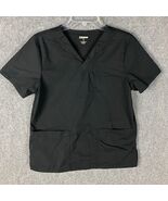 Scrubstar Scrubs Top Men&#39;s Small Black Workwear Polyester Blend Adults S - $19.53 CAD