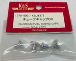 K&amp;S 1375-500 / KSJ1375 Aluminum Fuel Tubing Caps (2 Lg, 2 Sm) Vintage RC... - $10.99