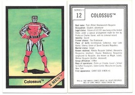 Marvel Universe Series 1 Trading Card #12 Colossus 1987 Comic Images NEA... - £12.87 GBP