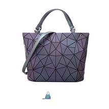 Luminous bao big bag Holographic reflective geometric bags for women 2020 Quilte - £55.26 GBP