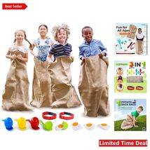 Ultimate Outdoor Activity Bundle - Potato Sack Races, Egg &amp; Spoon, 3-Leg... - $44.50