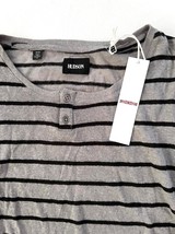 Hudson Linen Blend Striped Tee Grey / Black ( XL ) - $64.32