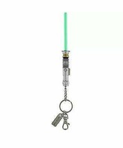 Disney Parks Star Wars Luke Skywalker Green Lightsaber Light up Key Chain New - £35.02 GBP