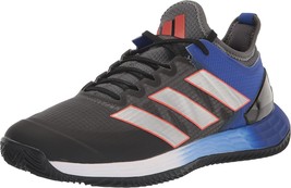 adidas Mens Adizero 4 Clay Tennis Shoes Size 10.5 Color Gray/Metallic/Solar Red - £111.90 GBP