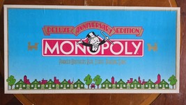 Rare 1991 Monopoly Deluxe Anniversary Edition Gold Tokens Wooden Houses ... - $29.09