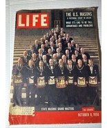 VINTAGE LIFE Magazine October 8, 1956 Masonic Grand Masters Great Ads St... - £9.80 GBP