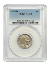 1926-D 5C PCGS AU50 - $381.94