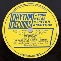 The Four Star Rhythm Section – Moonglow / Oh Lady Be Good -1945 10&quot; 78 rpm R-104 - £13.61 GBP