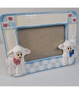Daisy Kingdom picture frame sheep lamb ceramic baby photo TerraGrafics V... - $482.89 MXN