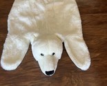 White Polar Teddy Bear Rug Plush stuffed animal Play Mat 40&quot;x 22&quot; - $39.55
