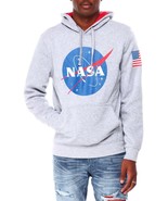 Akademiks Axis Nasa Fleece Hoodie Size L Color Gray, Red &amp; Blue  by Akad... - $62.70 CAD