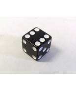 Classic D6 Black Dice With White Pips 16mm Board Game Dice - $27.61 MXN