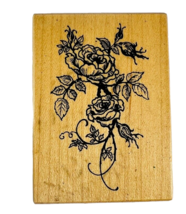 Vintage PSX Rose Vine Bouquet Floral Rubber Stamp E528 - £7.91 GBP