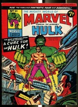 Mighty World Of Marvel #91 1974-HULK-FANTASTIC FOUR-DAREDEVIL-KIRBY-UK Comic Fn - £28.45 GBP