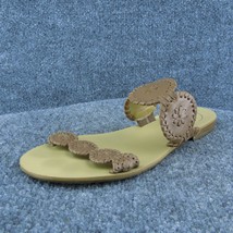 Jack Rogers  Women Slide Sandal Shoes Brown Leather Size 8.5 Medium - £23.48 GBP