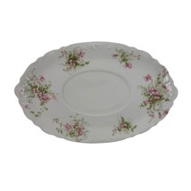 Theodore Haviland Limoges France Oval Platter Pink Floral Design Vintage China S - £19.51 GBP