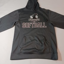 Badger Sport CRUSADERS SOFTBALL Men's Small Gray Pullover Hoodie Sweatshirt image 8