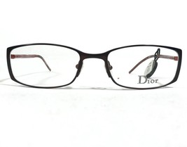Christian Dior CD 3600/N Eyeglasses Frames Brown Red Rectangular 53-18-135 - $123.74