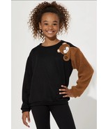 Fashion Nova Kids Cuddle Bear Sweatshirt Black Size 8 - $19.24 CAD