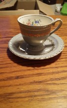 Steubenville Pottery Monticello Herman Kupper Demitasse Tea Cup &amp; Saucer... - $16.99