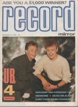 Record Mirror Magazine November 17 1984 Siouxsie. Nik Kershaw. U2 Ls - £11.90 GBP