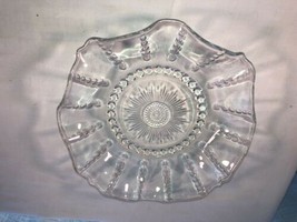 Vintage Columbia Depression Glass Fluted Fruit Bowl - Clear10.5&quot; - £19.97 GBP