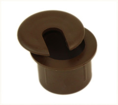 1Inch Cut-Hole Size Brown Round Wire Management Grommet With Removable Lid - £11.02 GBP