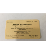 Vintage defunct arena bathhouse Pittsburgh PA business trade card - €17,07 EUR