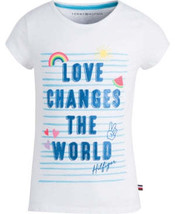 Tommy Hilfiger Girls Cotton Graphic-Print T-Shirt, Size 6 - £12.51 GBP