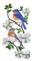 Nature Weaved in Threads, Amazing Birds Kingdom [ Eastern Bluebird Panel ] [Cust - £29.92 GBP