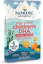 Nordic Naturals Zero Sugar Children’s DHA Gummy Chews, Tropical Punch - 30 Gummy - £24.69 GBP