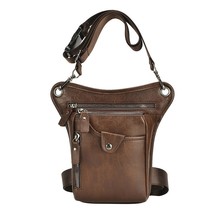 PU Leather Men Design Casual Coffee Classic Shoulder Sling Bag Fashion Travel Fa - £66.11 GBP