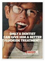 Colgate MFP Fluoride Toothpaste Boy Brushing Vintage 1972 Full-Page Maga... - £7.61 GBP