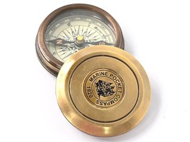 Brass Nautical Vintage Replica Nautical Brass Pocket Transit Compass - £20.60 GBP