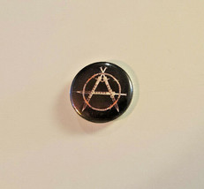 Anarchy Syringe Pinback Vintage Button Rare 1981 Uk Punk Badge Protest Cnd Rar - £32.20 GBP