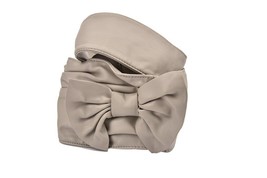 PINKO Womens Belt Special Occasion Bow Elegant Stylish Grey Size L ODXA03 - $60.38