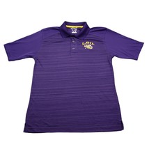 LSU Tigers Shirt Mens S Purple Gold Polo Champion Football Golf Light Ca... - $19.68