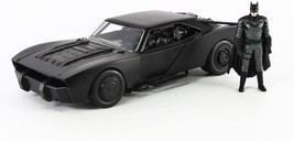 2022 Movie The Batman Batmobile  and Batman Figurine 1/24 Scale Diecast Model - £35.60 GBP