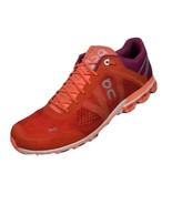 On Cloud Flow Road Running Shoes Womens 9.5 Orange Purple Swiss Engineering - £41.32 GBP