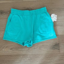 Ivory Ella Cockatoo Blue Pull-On Fleece Shorts NWT - £19.27 GBP