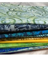 Batik Fabric 13 Fat Quarter Bundle Multicolored NEW - $883.47 MXN