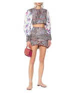 Isabel Marant Women Faxinal Floral Printed Quilted Crop Blouse Tunic Top... - £258.56 GBP